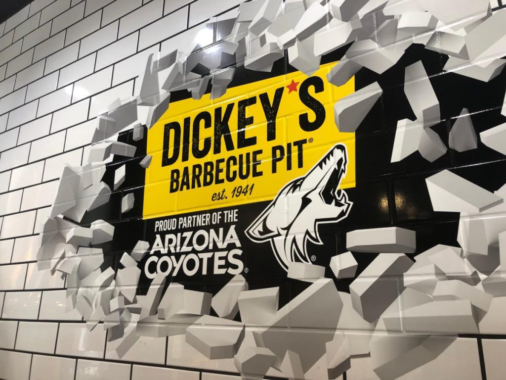 Dickey's Barbecue Pit indoor wrap