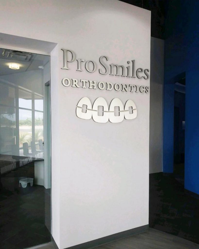 ProSmiles Orthodontics Lobby Wall