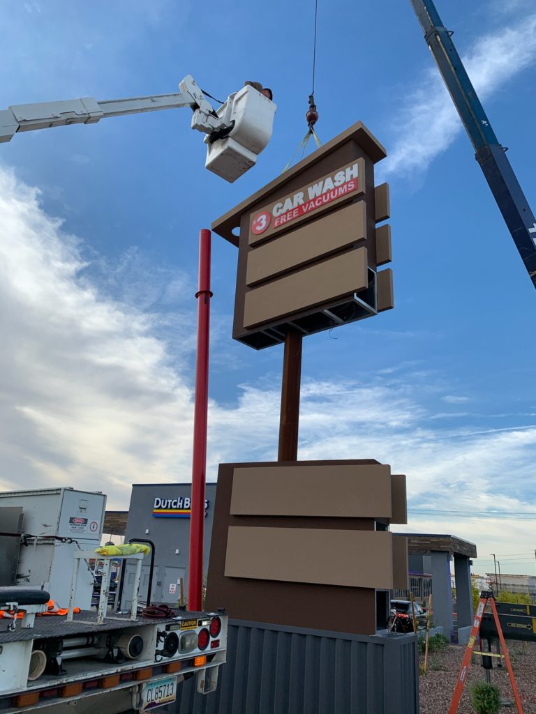 sign installation